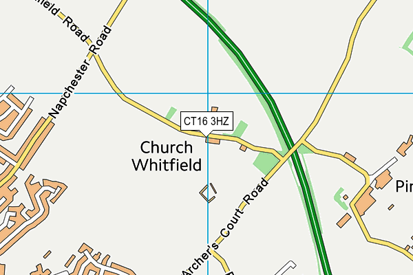 CT16 3HZ map - OS VectorMap District (Ordnance Survey) CT16 3HZ map - OS VectorMap District (Ordnance Survey)
