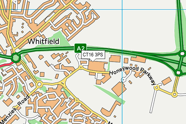 CT16 3PS map - OS VectorMap District (Ordnance Survey) CT16 3PS map - OS VectorMap District (Ordnance Survey)