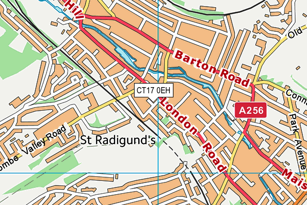 CT17 0EH map - OS VectorMap District (Ordnance Survey) CT17 0EH map - OS VectorMap District (Ordnance Survey)
