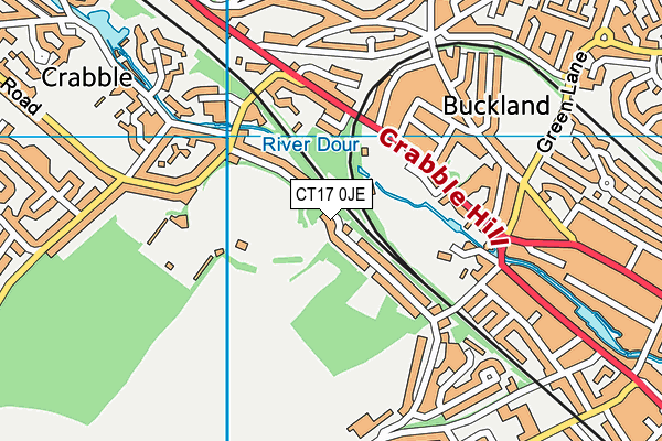 CT17 0JE map - OS VectorMap District (Ordnance Survey) CT17 0JE map - OS VectorMap District (Ordnance Survey)