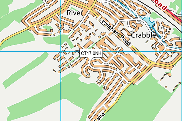 CT17 0NH map - OS VectorMap District (Ordnance Survey) CT17 0NH map - OS VectorMap District (Ordnance Survey)