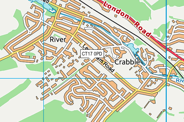 CT17 0PD map - OS VectorMap District (Ordnance Survey) CT17 0PD map - OS VectorMap District (Ordnance Survey)