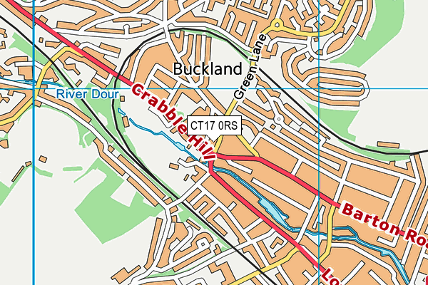 CT17 0RS map - OS VectorMap District (Ordnance Survey) CT17 0RS map - OS VectorMap District (Ordnance Survey)