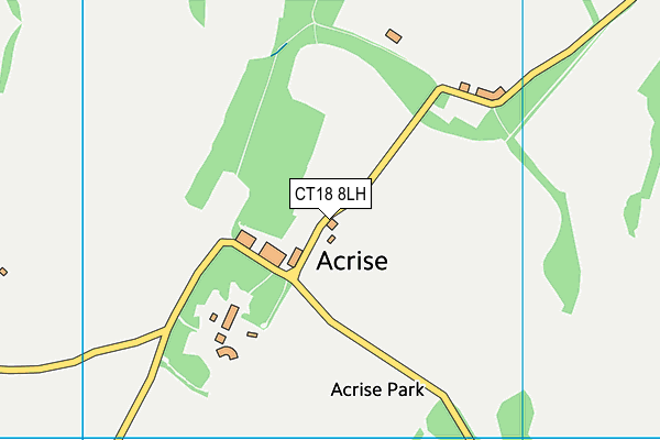 CT18 8LH map - OS VectorMap District (Ordnance Survey) CT18 8LH map - OS VectorMap District (Ordnance Survey)