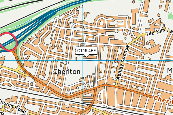 CT19 4FF map - OS VectorMap District (Ordnance Survey) CT19 4FF map - OS VectorMap District (Ordnance Survey)