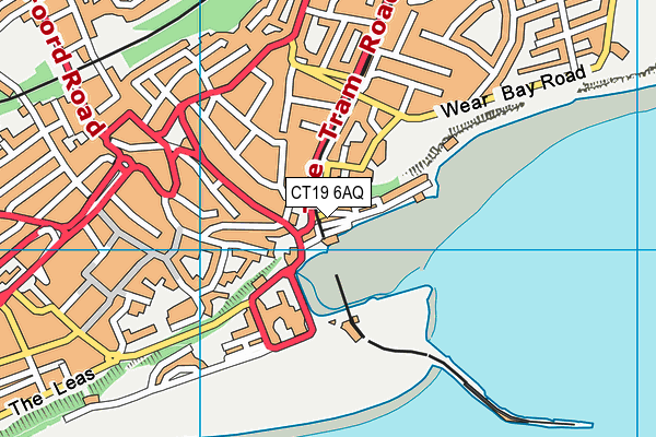 CT19 6AQ map - OS VectorMap District (Ordnance Survey) CT19 6AQ map - OS VectorMap District (Ordnance Survey)