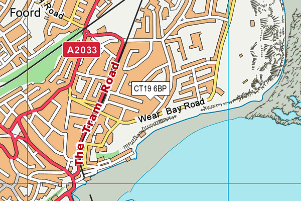 CT19 6BP map - OS VectorMap District (Ordnance Survey) CT19 6BP map - OS VectorMap District (Ordnance Survey)