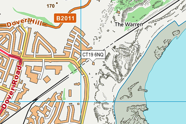 CT19 6NQ map - OS VectorMap District (Ordnance Survey) CT19 6NQ map - OS VectorMap District (Ordnance Survey)