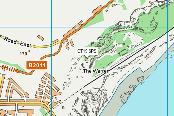 CT19 6PS map - OS VectorMap District (Ordnance Survey) CT19 6PS map - OS VectorMap District (Ordnance Survey)
