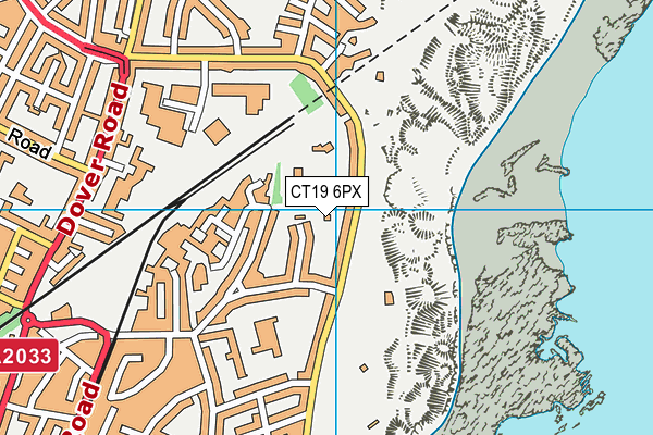 CT19 6PX map - OS VectorMap District (Ordnance Survey) CT19 6PX map - OS VectorMap District (Ordnance Survey)