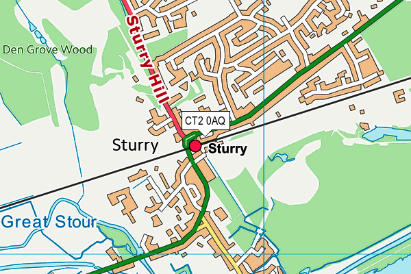 CT2 0AQ map - OS VectorMap District (Ordnance Survey) CT2 0AQ map - OS VectorMap District (Ordnance Survey)