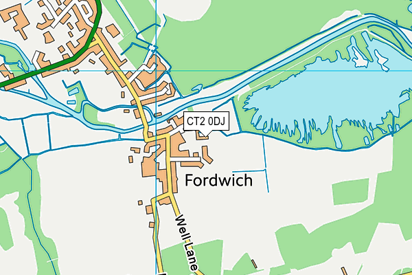 CT2 0DJ map - OS VectorMap District (Ordnance Survey) CT2 0DJ map - OS VectorMap District (Ordnance Survey)