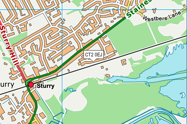 CT2 0EJ map - OS VectorMap District (Ordnance Survey) CT2 0EJ map - OS VectorMap District (Ordnance Survey)