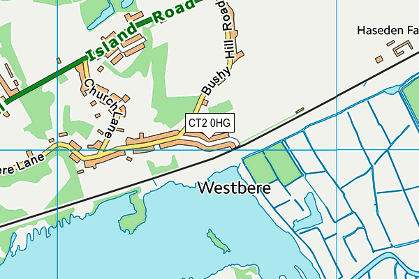 CT2 0HG map - OS VectorMap District (Ordnance Survey) CT2 0HG map - OS VectorMap District (Ordnance Survey)