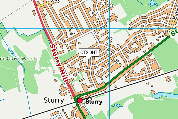 CT2 0HT map - OS VectorMap District (Ordnance Survey) CT2 0HT map - OS VectorMap District (Ordnance Survey)