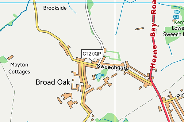 CT2 0QP map - OS VectorMap District (Ordnance Survey) CT2 0QP map - OS VectorMap District (Ordnance Survey)