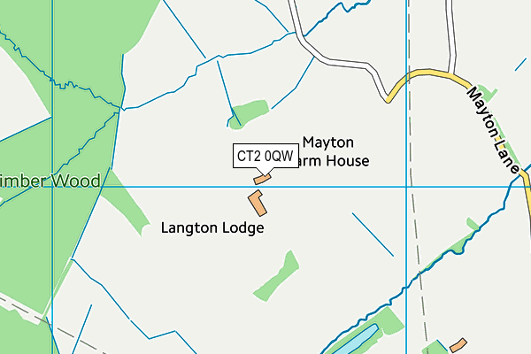 CT2 0QW map - OS VectorMap District (Ordnance Survey) CT2 0QW map - OS VectorMap District (Ordnance Survey)