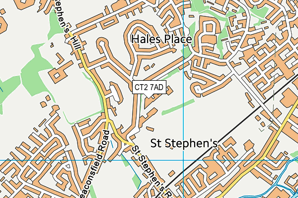 CT2 7AD map - OS VectorMap District (Ordnance Survey) CT2 7AD map - OS VectorMap District (Ordnance Survey)