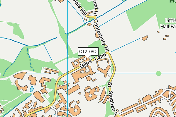 CT2 7BQ map - OS VectorMap District (Ordnance Survey) CT2 7BQ map - OS VectorMap District (Ordnance Survey)