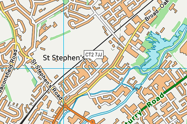 CT2 7JJ map - OS VectorMap District (Ordnance Survey) CT2 7JJ map - OS VectorMap District (Ordnance Survey)