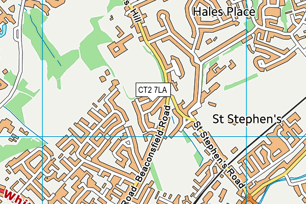CT2 7LA map - OS VectorMap District (Ordnance Survey) CT2 7LA map - OS VectorMap District (Ordnance Survey)