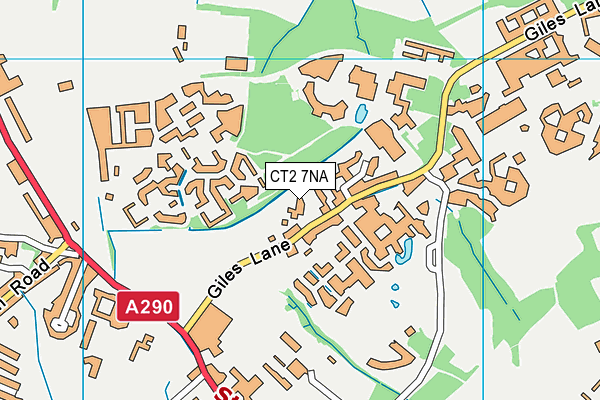 CT2 7NA map - OS VectorMap District (Ordnance Survey) CT2 7NA map - OS VectorMap District (Ordnance Survey)