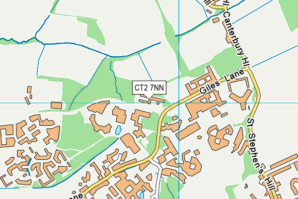 CT2 7NN map - OS VectorMap District (Ordnance Survey) CT2 7NN map - OS VectorMap District (Ordnance Survey)