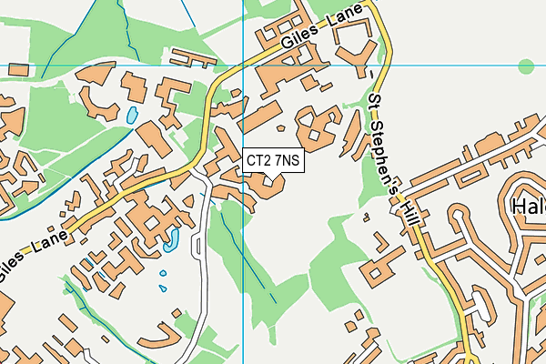 CT2 7NS map - OS VectorMap District (Ordnance Survey) CT2 7NS map - OS VectorMap District (Ordnance Survey)