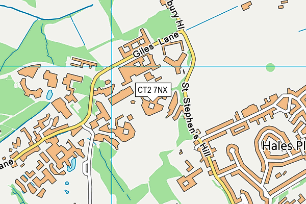 CT2 7NX map - OS VectorMap District (Ordnance Survey) CT2 7NX map - OS VectorMap District (Ordnance Survey)