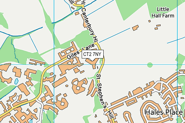 CT2 7NY map - OS VectorMap District (Ordnance Survey) CT2 7NY map - OS VectorMap District (Ordnance Survey)