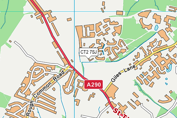CT2 7SJ map - OS VectorMap District (Ordnance Survey) CT2 7SJ map - OS VectorMap District (Ordnance Survey)