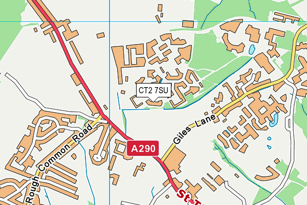 CT2 7SU map - OS VectorMap District (Ordnance Survey) CT2 7SU map - OS VectorMap District (Ordnance Survey)