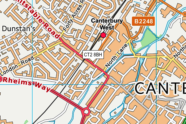 CT2 8BH map - OS VectorMap District (Ordnance Survey) CT2 8BH map - OS VectorMap District (Ordnance Survey)