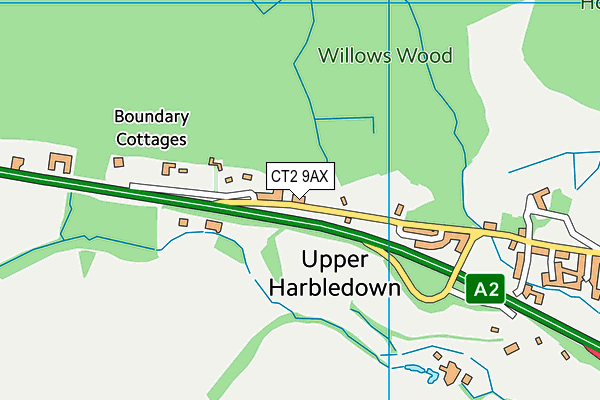 CT2 9AX map - OS VectorMap District (Ordnance Survey) CT2 9AX map - OS VectorMap District (Ordnance Survey)