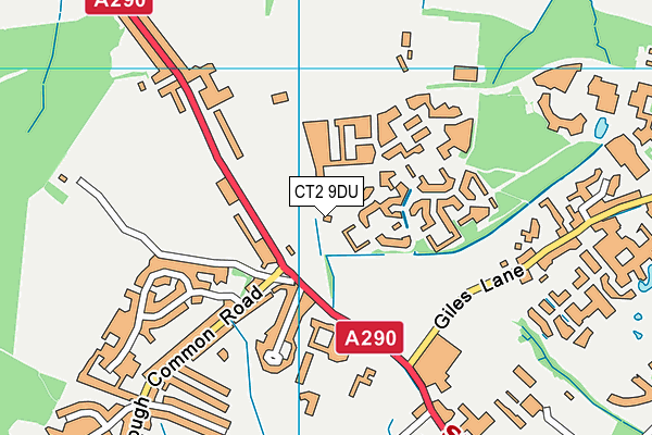 CT2 9DU map - OS VectorMap District (Ordnance Survey) CT2 9DU map - OS VectorMap District (Ordnance Survey)