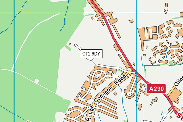 CT2 9DY map - OS VectorMap District (Ordnance Survey) CT2 9DY map - OS VectorMap District (Ordnance Survey)