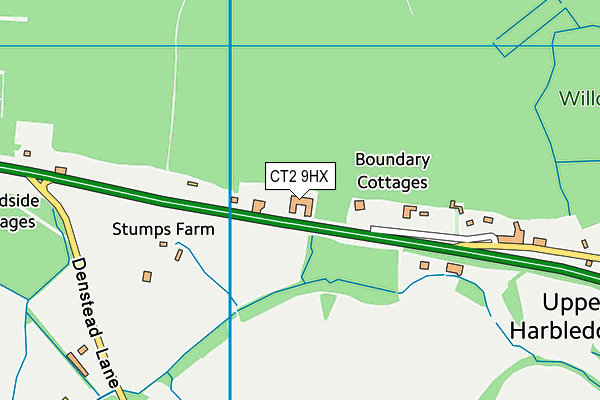 CT2 9HX map - OS VectorMap District (Ordnance Survey) CT2 9HX map - OS VectorMap District (Ordnance Survey)