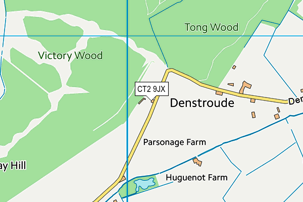 CT2 9JX map - OS VectorMap District (Ordnance Survey) CT2 9JX map - OS VectorMap District (Ordnance Survey)