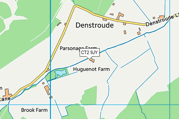 CT2 9JY map - OS VectorMap District (Ordnance Survey) CT2 9JY map - OS VectorMap District (Ordnance Survey)