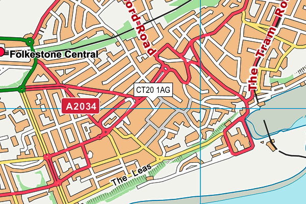 CT20 1AG map - OS VectorMap District (Ordnance Survey) CT20 1AG map - OS VectorMap District (Ordnance Survey)