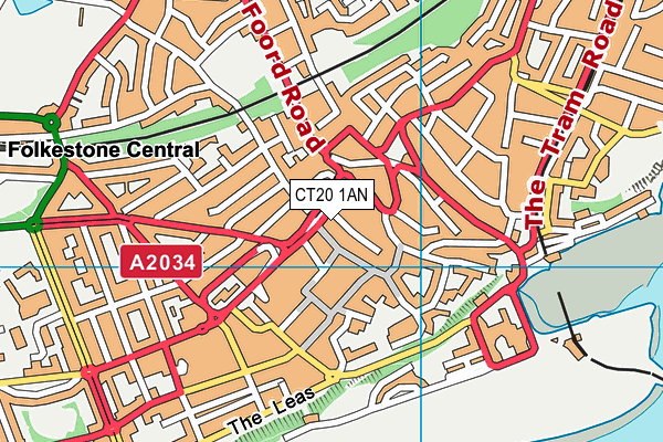CT20 1AN map - OS VectorMap District (Ordnance Survey) CT20 1AN map - OS VectorMap District (Ordnance Survey)