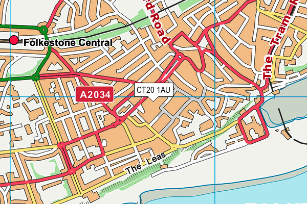 CT20 1AU map - OS VectorMap District (Ordnance Survey) CT20 1AU map - OS VectorMap District (Ordnance Survey)