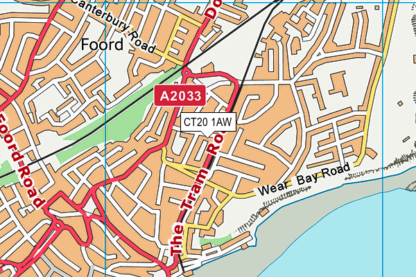 CT20 1AW map - OS VectorMap District (Ordnance Survey) CT20 1AW map - OS VectorMap District (Ordnance Survey)