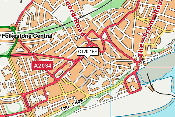 CT20 1BF map - OS VectorMap District (Ordnance Survey) CT20 1BF map - OS VectorMap District (Ordnance Survey)