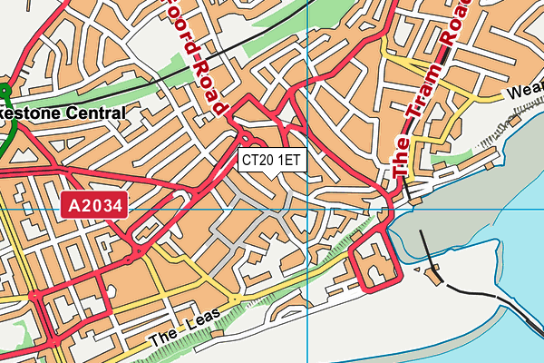 CT20 1ET map - OS VectorMap District (Ordnance Survey) CT20 1ET map - OS VectorMap District (Ordnance Survey)