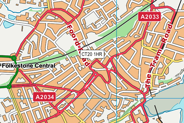 CT20 1HR map - OS VectorMap District (Ordnance Survey) CT20 1HR map - OS VectorMap District (Ordnance Survey)