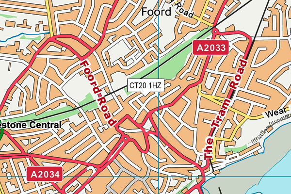 CT20 1HZ map - OS VectorMap District (Ordnance Survey) CT20 1HZ map - OS VectorMap District (Ordnance Survey)