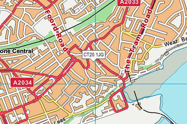 CT20 1JG map - OS VectorMap District (Ordnance Survey) CT20 1JG map - OS VectorMap District (Ordnance Survey)