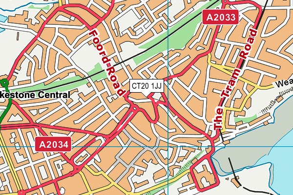 CT20 1JJ map - OS VectorMap District (Ordnance Survey) CT20 1JJ map - OS VectorMap District (Ordnance Survey)