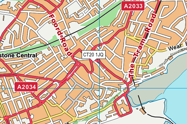 CT20 1JQ map - OS VectorMap District (Ordnance Survey) CT20 1JQ map - OS VectorMap District (Ordnance Survey)